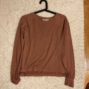 Abercrombie & Fitch Brown Fitted Long Sleeve Sweatshirt